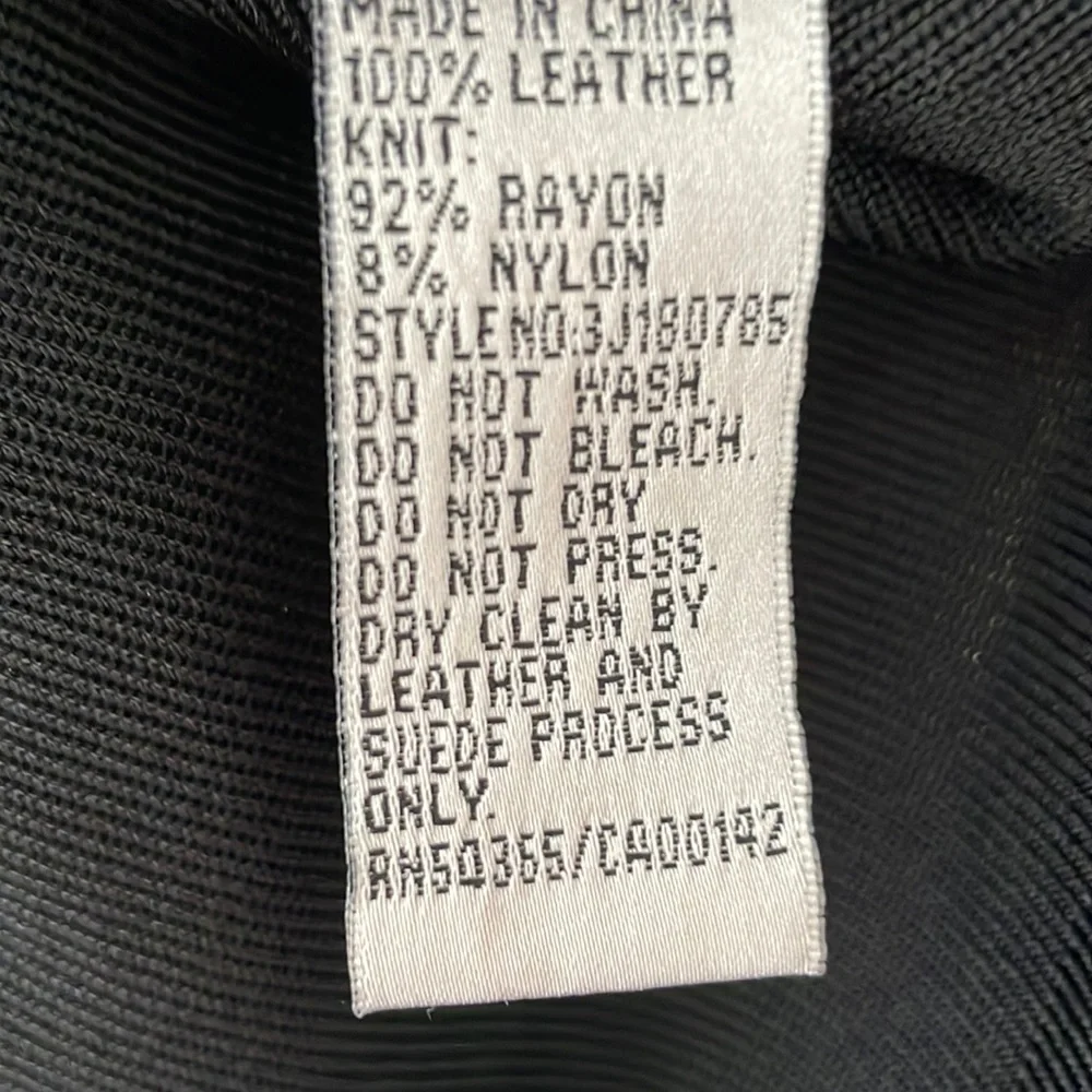 Vintage Nygard Leather and Rayon jacket SIZE M - Picture 6 of 8